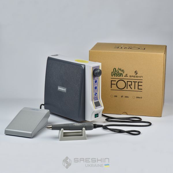 Фрезер для манікюру Forte 200a з ручкою Forte H500. 100% Оригінал sua020 фото