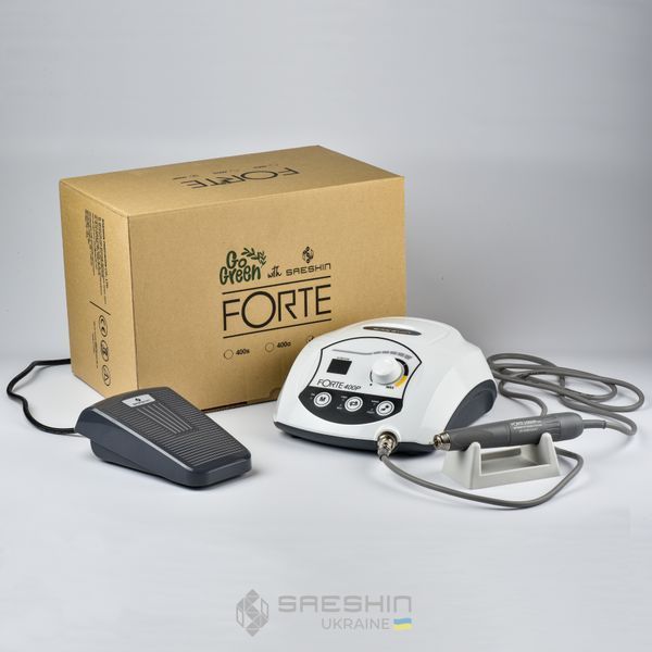 Фрезер для маникюра Forte 400P с ручкой Forte 100IIP (серый). 100% Оригинал sua021 фото