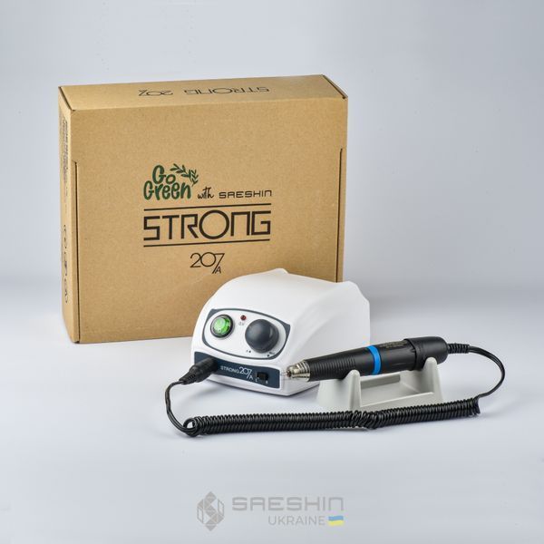 Фрезер для педикюра Strong 207A с ручкой Strong H400. 100% Оригинал sua022 фото